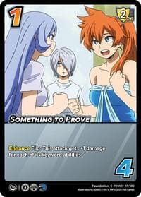 Something to Prove - UniVersus: My Hero Academia: Girl Power - UniVersus card