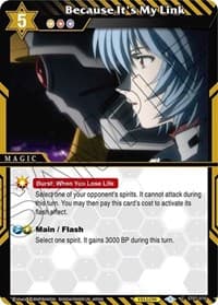Because It's My Link - Starter Deck 07: Destined Assault - Battle Spirits Saga card
