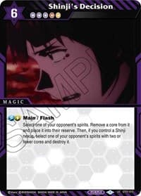 Shinji's Decision - Starter Deck 07: Destined Assault - Battle Spirits Saga card