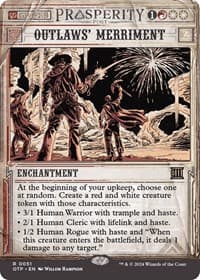 Outlaws' Merriment - Outlaws of Thunder Junction: Breaking News - Magic: The Gathering card