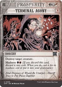 Terminal Agony - Outlaws of Thunder Junction: Breaking News - Magic: The Gathering card