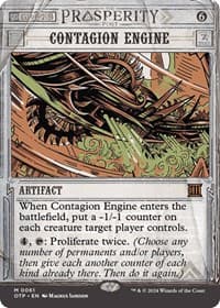 Contagion Engine - Outlaws of Thunder Junction: Breaking News - Magic: The Gathering card