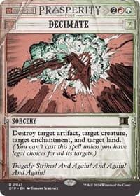 Decimate - Outlaws of Thunder Junction: Breaking News - Magic: The Gathering card