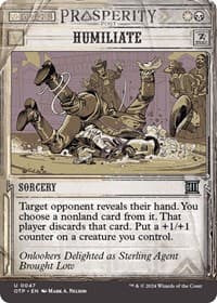 Humiliate - Outlaws of Thunder Junction: Breaking News - Magic: The Gathering card