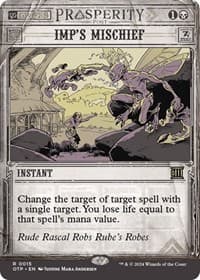 Imp's Mischief - Outlaws of Thunder Junction: Breaking News - Magic: The Gathering card