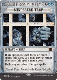 Mindbreak Trap - Outlaws of Thunder Junction: Breaking News - Magic: The Gathering card