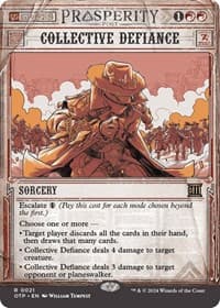 Collective Defiance - Outlaws of Thunder Junction: Breaking News - Magic: The Gathering card