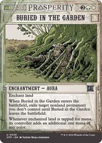 Buried in the Garden - Outlaws of Thunder Junction: Breaking News - Magic: The Gathering card