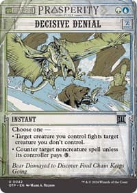 Decisive Denial - Outlaws of Thunder Junction: Breaking News - Magic: The Gathering card