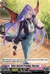 Blue-haired Prodigy, Receus (Foil) - D Promo Cards - Cardfight Vanguard card