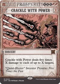 Crackle with Power - Outlaws of Thunder Junction: Breaking News - Magic: The Gathering card