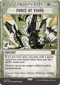 Force of Vigor - Outlaws of Thunder Junction: Breaking News - Magic: The Gathering card