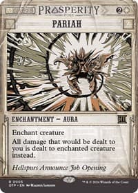 Pariah - Outlaws of Thunder Junction: Breaking News - Magic: The Gathering card