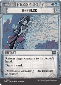 Repulse - Outlaws of Thunder Junction: Breaking News - Magic: The Gathering card