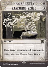 Vanishing Verse - Outlaws of Thunder Junction: Breaking News - Magic: The Gathering card