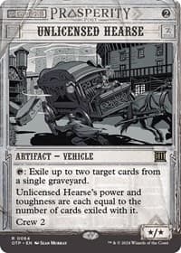 Unlicensed Hearse - Outlaws of Thunder Junction: Breaking News - Magic: The Gathering card