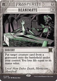 Reanimate - Outlaws of Thunder Junction: Breaking News - Magic: The Gathering card