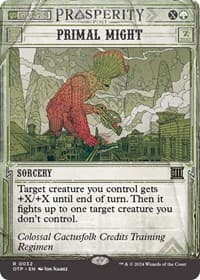 Primal Might - Outlaws of Thunder Junction: Breaking News - Magic: The Gathering card
