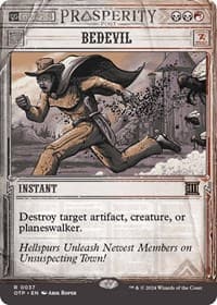 Bedevil - Outlaws of Thunder Junction: Breaking News - Magic: The Gathering card