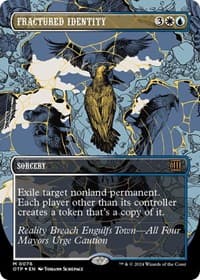 Fractured Identity (Textured Foil) - Outlaws of Thunder Junction: Breaking News - Magic: The Gathering card