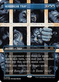 Mindbreak Trap (Textured Foil) - Outlaws of Thunder Junction: Breaking News - Magic: The Gathering card