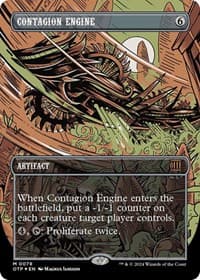 Contagion Engine (Textured Foil) - Outlaws of Thunder Junction: Breaking News - Magic: The Gathering card