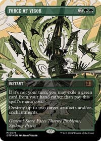 Force of Vigor (Textured Foil) - Outlaws of Thunder Junction: Breaking News - Magic: The Gathering card