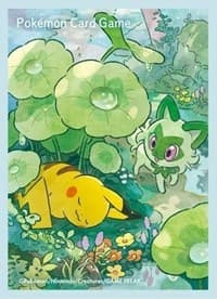 Pokemon TCG: Pokemon Center Japan Exclusive Card Sleeves - Pikachu and Sprigatito (64-Pack) - Pokemon International Card Sleeves - Card Sleeves card