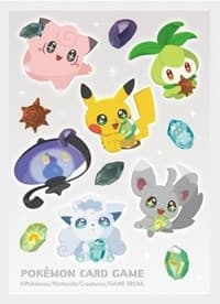 Pokemon TCG: Pokemon Center Japan Exclusive Card Sleeves - Evolution Stone Cuties (64-Pack) - Pokemon International Card Sleeves - Card Sleeves card