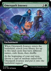 Omenpath Journey (Extended Art) - Outlaws of Thunder Junction: The Big Score - Magic: The Gathering card