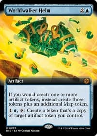 Worldwalker Helm (Extended Art) - Outlaws of Thunder Junction: The Big Score - Magic: The Gathering card