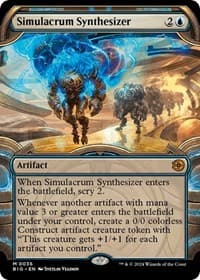 Simulacrum Synthesizer (Showcase) - Outlaws of Thunder Junction: The Big Score - Magic: The Gathering card