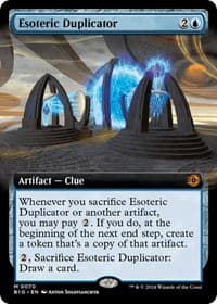 Esoteric Duplicator (Extended Art) - Outlaws of Thunder Junction: The Big Score - Magic: The Gathering card
