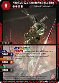 New EVA-02a -Shutdown Signal Plug- - Collaboration Booster 01: Halo of Awakening - Battle Spirits Saga card