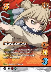 Needle Barrage (Alternate Art) - UniVersus: My Hero Academia: Girl Power - UniVersus card