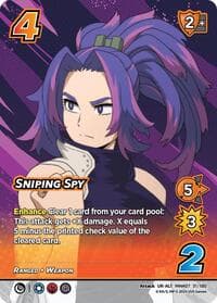 Sniping Spy (Alternate Art) - UniVersus: My Hero Academia: Girl Power - UniVersus card
