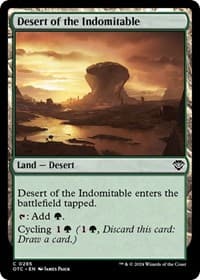 Desert of the Indomitable - Commander: Outlaws of Thunder Junction - Magic: The Gathering card