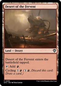 Desert of the Fervent - Commander: Outlaws of Thunder Junction - Magic: The Gathering card