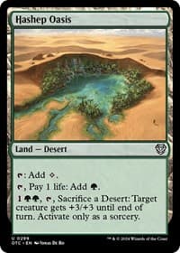 Hashep Oasis - Commander: Outlaws of Thunder Junction - Magic: The Gathering card