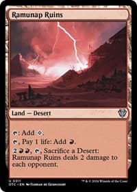 Ramunap Ruins - Commander: Outlaws of Thunder Junction - Magic: The Gathering card