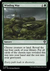 Winding Way - Commander: Outlaws of Thunder Junction - Magic: The Gathering card