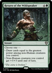 Return of the Wildspeaker - Commander: Outlaws of Thunder Junction - Magic: The Gathering card