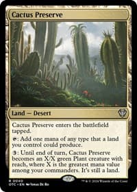 Cactus Preserve - Commander: Outlaws of Thunder Junction - Magic: The Gathering card