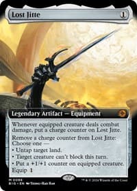Lost Jitte (Extended Art) - Outlaws of Thunder Junction: The Big Score - Magic: The Gathering card