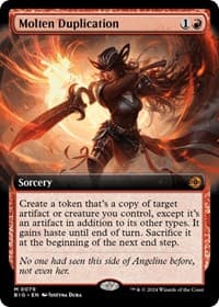 Molten Duplication (Extended Art) - Outlaws of Thunder Junction: The Big Score - Magic: The Gathering card