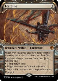 Lost Jitte (Showcase) - Outlaws of Thunder Junction: The Big Score - Magic: The Gathering card