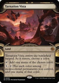 Tarnation Vista (Showcase) (Raised Foil) - Outlaws of Thunder Junction: The Big Score - Magic: The Gathering card