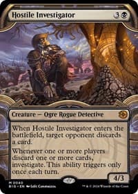 Hostile Investigator (Showcase) - Outlaws of Thunder Junction: The Big Score - Magic: The Gathering card