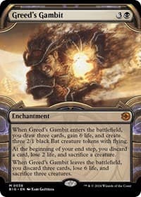 Greed's Gambit (Showcase) - Outlaws of Thunder Junction: The Big Score - Magic: The Gathering card