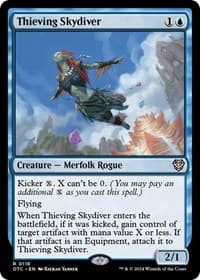 Thieving Skydiver - Commander: Outlaws of Thunder Junction - Magic: The Gathering card